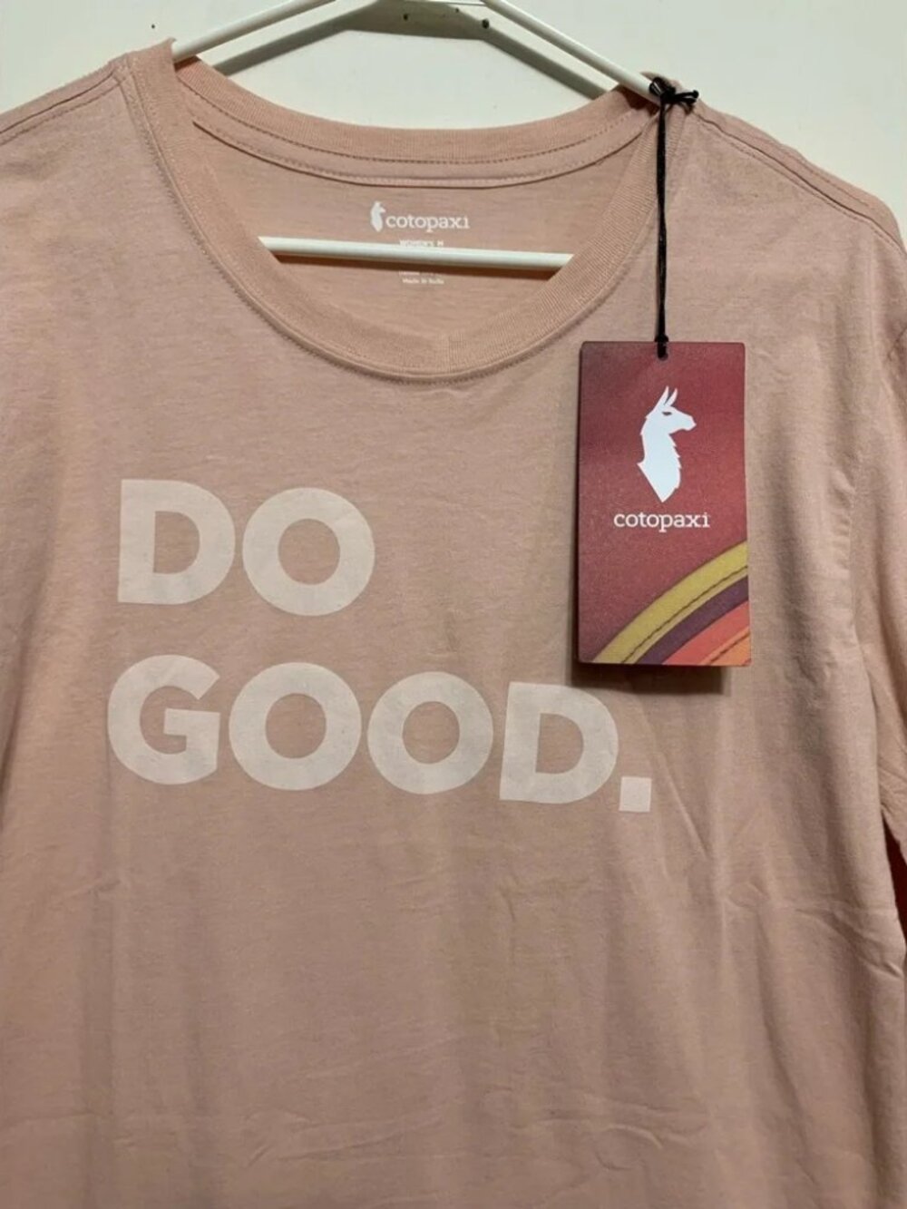 Cotopaxi Do Good Long Sleeve Tee Pink Women’s XL Sand Pink NWT -So Soft - Sporty - Picture 5 of 12